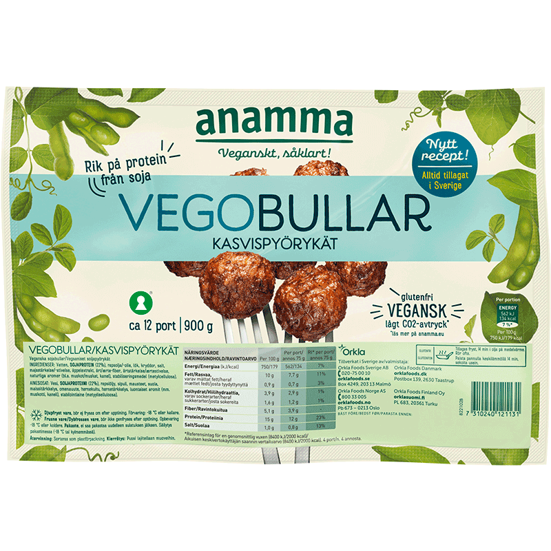 Vegobullar, Anamma