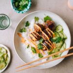 Korean (no)meatballs med ris, gurksallad & gochujangmajjo - Anamma