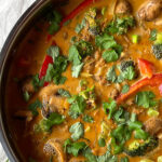 Röd vego curry gryta med anammas baljväxtfärs