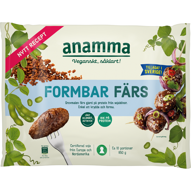 Formbar vegofärs