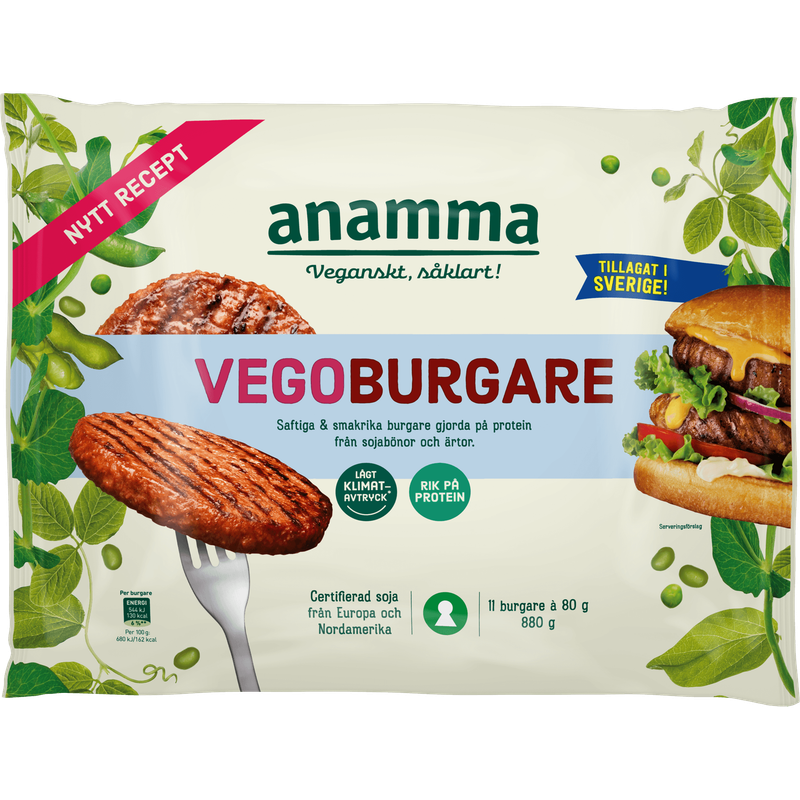 Vegoburgare 880g