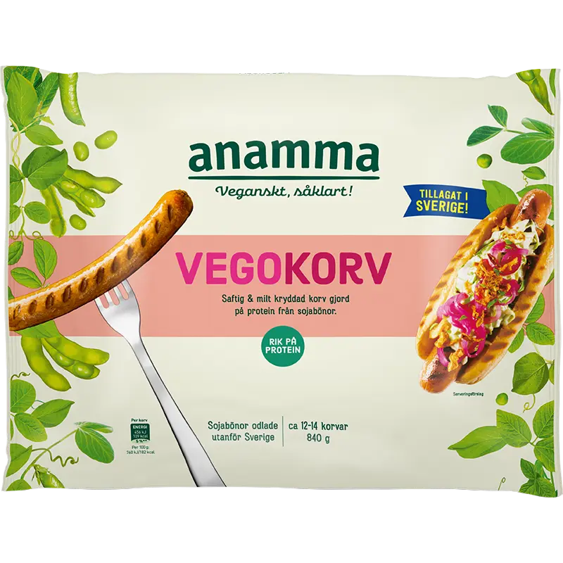 Vegokorv 840g