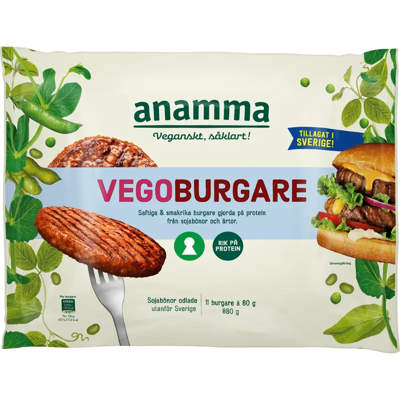 Vegoburgare 880g