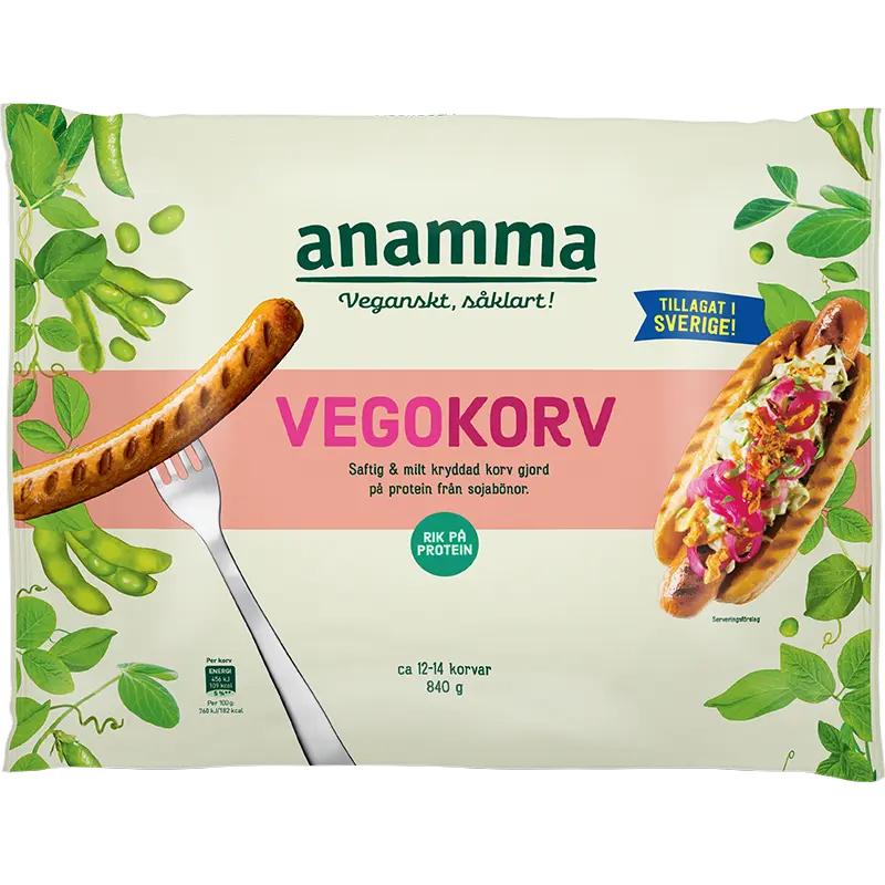 Vegokorv 840g