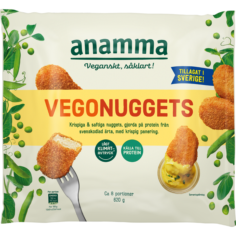 Vegonugget av Ärta 620 gram
